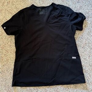 Figs black Casma scrub top